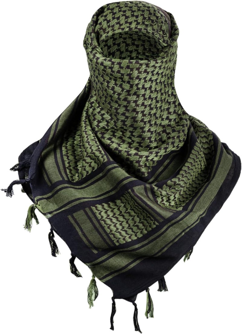 Free Soldier Scarf Military Shemagh Tactical Desert Keffiyeh Head Neck Scarf Arab Wrap with Tassel for Men Women - Image 1
